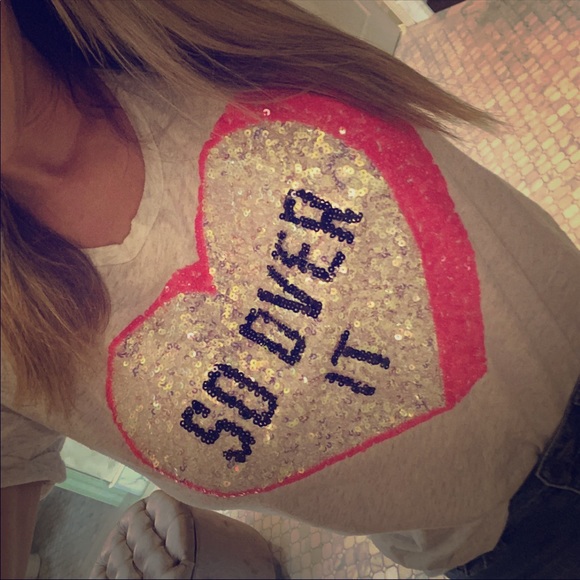 Victoria's Secret PINK Statement Tshirt XS EUC - Picture 1 of 8